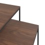 Juego de mesas de centro 2 piezas madera contrachapada y metal de vidaXL, Mesas de centro - Ref: Foro24-343112, Precio: 56,62...