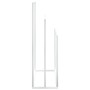 Toallero de pie de hierro blanco 48x24x79 cm de vidaXL, Toalleros - Ref: Foro24-343091, Precio: 51,85 €, Descuento: %