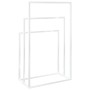 Toallero de pie de hierro blanco 48x24x79 cm de vidaXL, Toalleros - Ref: Foro24-343091, Precio: 51,85 €, Descuento: %