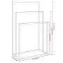 Toallero de pie de hierro blanco 48x24x79 cm de vidaXL, Toalleros - Ref: Foro24-343091, Precio: 50,98 €, Descuento: %