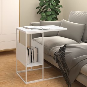 Mesa auxiliar de madera contrachapada blanco 55x36x59,5 cm de vidaXL, Mesas de centro - Ref: Foro24-343107, Precio: 33,47 €, ...