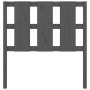 Cabecero de cama madera maciza de pino gris 95,5x4x100 cm de vidaXL, Cabeceros y pies de cama - Ref: Foro24-817972, Precio: 2...