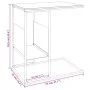 Weißer Beistelltisch aus Sperrholz, 55 x 36 x 59,5 cm von vidaXL, Couchtisch - Ref: Foro24-343107, Preis: 35,20 €, Rabatt: %
