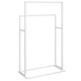 Toallero de pie de hierro blanco 48x24x78,5 cm de vidaXL, Toalleros - Ref: Foro24-343088, Precio: 43,66 €, Descuento: %