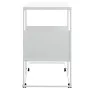 White plywood side table with wheels 55x36x63.5 cm by vidaXL, Coffee table - Ref: Foro24-343111, Price: 37,89 €, Discount: %