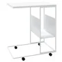 White plywood side table with wheels 55x36x63.5 cm by vidaXL, Coffee table - Ref: Foro24-343111, Price: 37,89 €, Discount: %