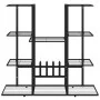 Soporte para flores de hierro negro 94,5x25x89 cm de vidaXL, Soportes para macetas - Ref: Foro24-343119, Precio: 57,26 €, Des...
