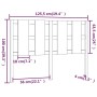 Cabecero de cama madera maciza de pino gris 125,5x4x100 cm de vidaXL, Cabeceros y pies de cama - Ref: Foro24-817982, Precio: ...