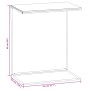 Mesa auxiliar de madera contrachapada blanco 55x35x66 cm de vidaXL, Mesas de centro - Ref: Foro24-343095, Precio: 35,67 €, De...