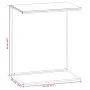 Mesa auxiliar de madera contrachapada blanco 55x35x66 cm de vidaXL, Mesas de centro - Ref: Foro24-343095, Precio: 35,05 €, De...