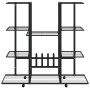 Soporte para flores con ruedas hierro negro 94,5x24,5x91,5 cm de vidaXL, Soportes para macetas - Ref: Foro24-343121, Precio: ...
