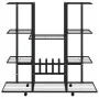 Soporte para flores con ruedas hierro negro 94,5x24,5x91,5 cm de vidaXL, Soportes para macetas - Ref: Foro24-343121, Precio: ...