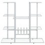 Soporte para flores de hierro blanco 94,5x25x89 cm de vidaXL, Soportes para macetas - Ref: Foro24-343120, Precio: 59,30 €, De...