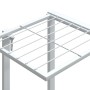 Soporte para flores de hierro blanco 94,5x25x89 cm de vidaXL, Soportes para macetas - Ref: Foro24-343120, Precio: 59,30 €, De...