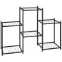 Soporte para flores de hierro negro 83x25x60 cm de vidaXL, Soportes para macetas - Ref: Foro24-343125, Precio: 41,67 €, Descu...