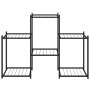 Soporte para flores de hierro negro 83x25x60 cm de vidaXL, Soportes para macetas - Ref: Foro24-343125, Precio: 46,56 €, Descu...