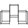 Soporte para flores de hierro negro 83x25x60 cm de vidaXL, Soportes para macetas - Ref: Foro24-343125, Precio: 41,67 €, Descu...