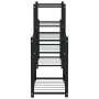 Soporte para flores de hierro negro 83x25x60 cm de vidaXL, Soportes para macetas - Ref: Foro24-343125, Precio: 41,67 €, Descu...