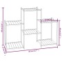 Soporte para flores de hierro negro 83x25x60 cm de vidaXL, Soportes para macetas - Ref: Foro24-343125, Precio: 46,56 €, Descu...