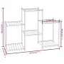 Soporte para flores de hierro negro 83x25x60 cm de vidaXL, Soportes para macetas - Ref: Foro24-343125, Precio: 41,67 €, Descu...