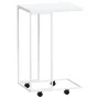 Weißer Beistelltisch aus Sperrholz mit Rollen 40x30x63,5 cm von vidaXL, Couchtisch - Ref: Foro24-343099, Preis: 35,99 €, Raba...
