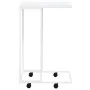 Weißer Beistelltisch aus Sperrholz mit Rollen 40x30x63,5 cm von vidaXL, Couchtisch - Ref: Foro24-343099, Preis: 35,99 €, Raba...