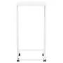 Weißer Beistelltisch aus Sperrholz mit Rollen 40x30x63,5 cm von vidaXL, Couchtisch - Ref: Foro24-343099, Preis: 35,99 €, Raba...