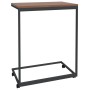 Mesa auxiliar con ruedas madera de ingeniería negra 55x35x70 cm de vidaXL, Mesas de centro - Ref: Foro24-343100, Precio: 41,8...
