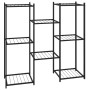 Soporte para flores de hierro negro 83x25x80 cm de vidaXL, Soportes para macetas - Ref: Foro24-343127, Precio: 47,21 €, Descu...