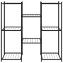 Soporte para flores de hierro negro 83x25x80 cm de vidaXL, Soportes para macetas - Ref: Foro24-343127, Precio: 47,21 €, Descu...