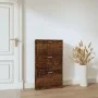 Mueble zapatero madera contrachapada roble ahumado 59x17x108 cm de vidaXL, Zapateros y organizadores de calzado - Ref: Foro24...