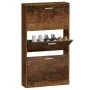 Mueble zapatero madera contrachapada roble ahumado 59x17x108 cm de vidaXL, Zapateros y organizadores de calzado - Ref: Foro24...