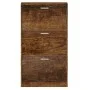 Mueble zapatero madera contrachapada roble ahumado 59x17x108 cm de vidaXL, Zapateros y organizadores de calzado - Ref: Foro24...