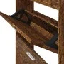 Mueble zapatero madera contrachapada roble ahumado 59x17x108 cm de vidaXL, Zapateros y organizadores de calzado - Ref: Foro24...