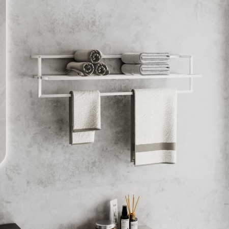 Toallero de hierro blanco 95x25x22 cm de vidaXL, Toalleros - Ref: Foro24-343093, Precio: 38,36 €, Descuento: %