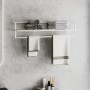 Toallero de hierro blanco 95x25x22 cm de vidaXL, Toalleros - Ref: Foro24-343093, Precio: 38,36 €, Descuento: %