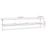 Toallero de hierro blanco 95x25x22 cm de vidaXL, Toalleros - Ref: Foro24-343093, Precio: 38,36 €, Descuento: %