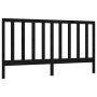 Cabecero de cama madera maciza de pino negro 206x4x100 cm de vidaXL, Cabeceros y pies de cama - Ref: Foro24-817714, Precio: 3...