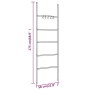 Toallero en escalera con 5 niveles hierro negro 58x175 cm de vidaXL, Toalleros - Ref: Foro24-343114, Precio: 41,89 €, Descuen...