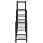 Soporte para flores con ruedas hierro negro 83x25x83,5 cm de vidaXL, Soportes para macetas - Ref: Foro24-343130, Precio: 53,6...