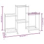 Soporte para flores con ruedas hierro negro 83x25x63,5 cm de vidaXL, Soportes para macetas - Ref: Foro24-343126, Precio: 46,3...