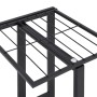 Soporte para flores 4 alturas y ruedas hierro negro 44x23x80 cm de vidaXL, Soportes para macetas - Ref: Foro24-343115, Precio...