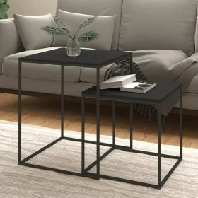 2-teiliges Couchtisch-Set aus Sperrholz und Metall von vidaXL, Couchtisch - Ref: Foro24-343113, Preis: 54,75 €, Rabatt: %