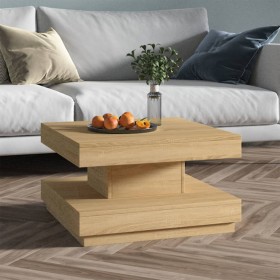 Mesa de centro de MDF marrón claro 60x60x35 cm en Mesas de centro | Comprar online en Foru.es