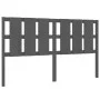 Solid gray pine wood bed headboard 165.5x4x100 cm by vidaXL, Headboards and footboards - Ref: Foro24-818002, Price: 58,29 €, ...