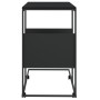 Mesa auxiliar con ruedas madera ingeniería negra 55x36x63,5 cm de vidaXL, Mesas de centro - Ref: Foro24-343109, Precio: 40,69...