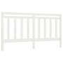 Cabecero de cama madera maciza de pino blanco 206x4x100 cm de vidaXL, Cabeceros y pies de cama - Ref: Foro24-817811, Precio: ...