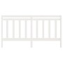 Cabecero de cama madera maciza de pino blanco 206x4x100 cm de vidaXL, Cabeceros y pies de cama - Ref: Foro24-817811, Precio: ...