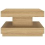 Mesa de centro de MDF marrón claro 60x60x35 cm en Mesas de centro | Comprar online en Foru.es
