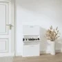 Mueble zapatero madera contrachapada blanco 59x17x108 cm de vidaXL, Zapateros y organizadores de calzado - Ref: Foro24-342526...